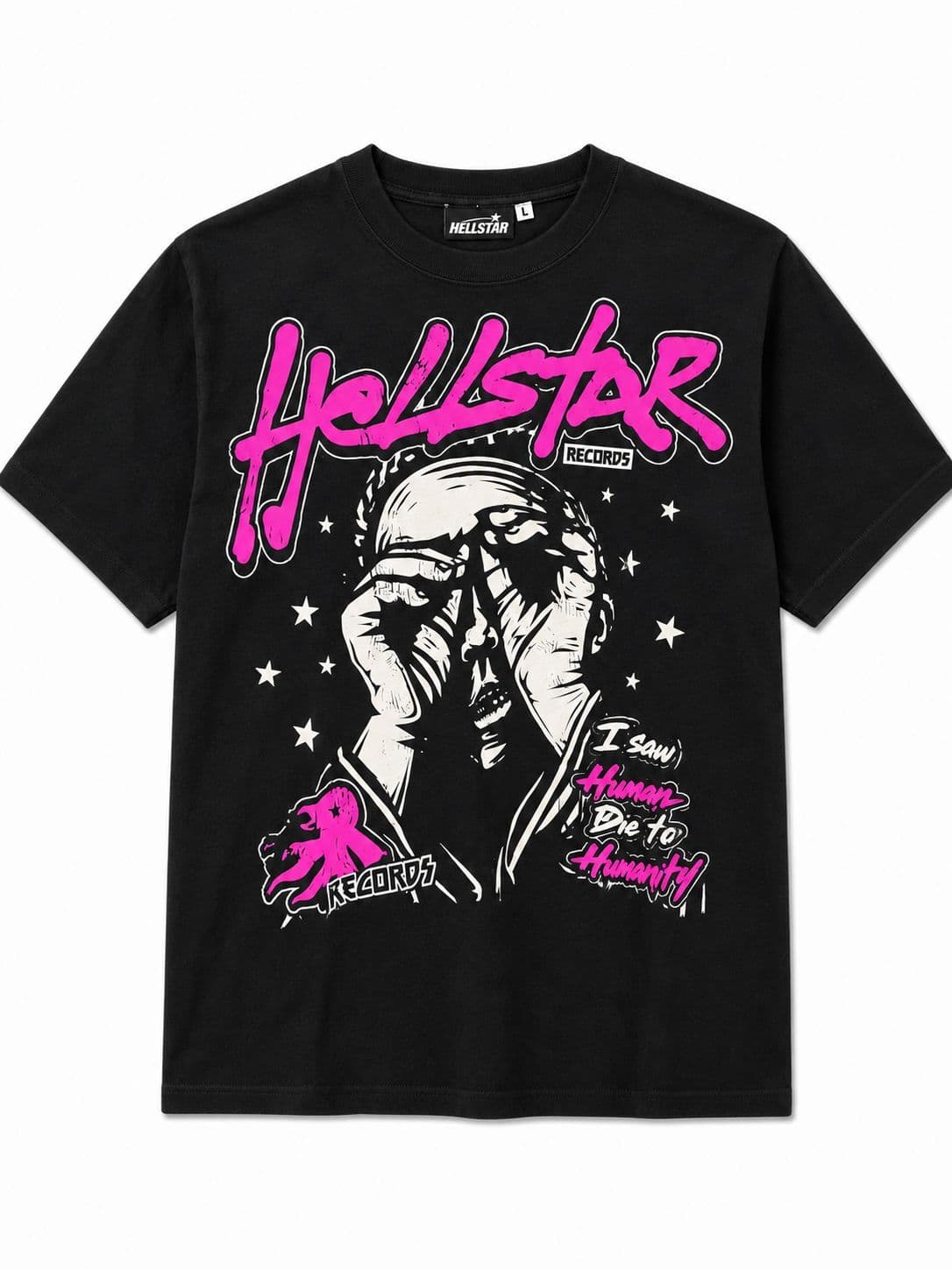 Hellstar Graphic Tee Pink & White product image